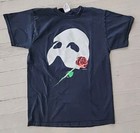 Vintage 1986 Phantom Of The Opera Black  Tee-shirt  Size Medium Usa