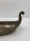 Vintage Mid Century Modern Brass Viking Boat Bowl 16  Long X 6  Wide Great Cond 