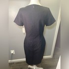 Andrea Jovine Nwt Vintage Black Women s Short Sleeve Button Down Dress Size 6