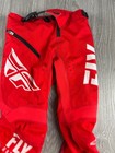 Fly Racing Kids Youth Kinetic Motor Cross Pants Red Size 22 Inseam 20