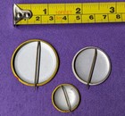 Lot Of 3 Vintage Davy Crockett Indian Scout Buttons Badges Americana Pins