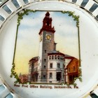 Jacksonville Post Office Fl Florida Antique Souvenir China Dish Plate