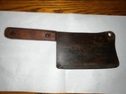 Vintage  Heavy Butcher s Meat Cleaver 7    Blade 2 Lb  5 Oz 