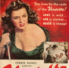 1951 Vendetta Movie Advertisement Howard Huges Faith Domergue Vintage Print Ad