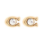 Coach Signature Stone Woman Earring 440614 Gld 110 New Item