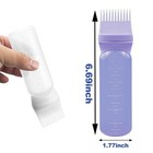 Elane 4 Pack Root Comb Applicator Bottle hair Oiling Black white purple pink 
