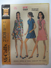 Vintage 70 s Mccall s 2308 Mini Mod Dress Sewing Pattern Women Size 18