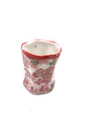 Vintage Asian Orange Geisha Toothpick Holder