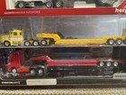 Ho 1 87 Scale  4 Tractor trailer Units - 2 Lowboy Semi   s   2 Dump Trucks Nib