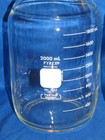 Five  2  2000ml Pyrex  1395 Media Storage Bottles With Screw Caps   Pour Rings