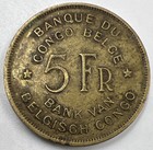 1947 5 Franc   Belgian Congo Coin   Collectable Grade   A868