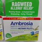 2x Ambrosia  Ragweed Allergy Relief  Meltaway Pellets  3 Tubes - 80 Pellets Each