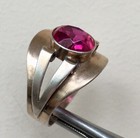 Ring     14 Vintage Soviet Ruby  Silver 875     Ussr Ring 9 75 Size 19 75   5 52 Gr