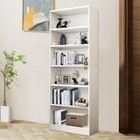 6 Tier Open Bookshelf Bookcase Storage Rack Shelves For Living Room home office