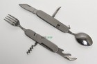 Camping Eating Utensil Set Folding Emergency Cutlery Knife Fork Spoon Kit