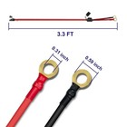 Bfxm 10awg 3 3ft Sae Connector Extension Cable With Fuses