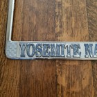 Vintage Yosemite National Park California License Plate Metal Frame Cover