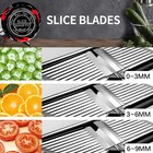 Mandoline Slicer  Mandoline Slicer For Kitchen  Adjustable Mandolin  Stainless 