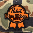 Pabst Blue Ribbon Pbr Beer Patch Camo Snapback Hat Cap Adjustable One Size Nwt