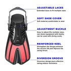 Diving Fins Snorkeling Gear Adults Snorkel Fins  swim Fins Open  Adjustable  Men