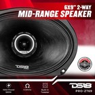 Ds18 Pro-zt69 6x9 Mid-range With Bullet Tweeter 550w Water Resistant  2 Speakers