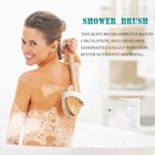 2 Pack Dry Brushing Body Brush  Natural Bristle Wooden Bath Shower Long Handle