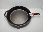 Lodge 12 Inch Pre-seasoned Cast Iron Skillet - Dual Assist Handles - New