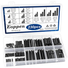230pcs Sae Roll Pin Assortment Set   Slotted Spring Pins Steel Split Expansio   