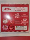 New Headband   Milestone Stickers Set My 1st Christmas Baby Girl Holiday     