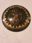 Vintage Istanbul Turkish Etched Copper Wall Decor 1960 s 2 Items