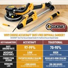 Drywall Sander Electric Drywall Sander With Vacuum  7 Variable Speed 900-1800rpm