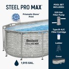 Bestway Steel Pro Max Splashview 14  X 8 2  X 39 5  Above Ground Swimming Pool