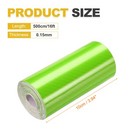 6d Carbon Fiber Vinyl Wrap 3 94  X 16ft Self-adhesive With Scraper Green