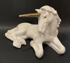 Universal Statuary  053   14  White Unicorn Statue Figurine   Vintage 1981   Usa