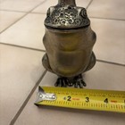 Solid Brass Frog Prince Figurine Statue 7    Tall 70 s Vintage