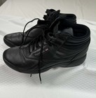 Vtg 80s Reebok Classic Freestyle Hi Top Aerobic Sneakers Black Women Size 9 5