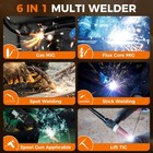 250a Mig Welder 6 In 1 Gas Gasless Flux Core Stick Tig Spot Welding 110v 220v