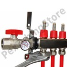 3-branch Pex Radiant Floor Heating Manifold Set - Brass  For 3 8    1 2    5 8    Pex
