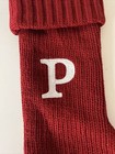 Letter Initial Monogram P 18  Red Holiday Knit Stocking Target Wondershop