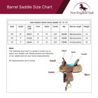 Western Turquoise Kids Barrel Saddle With Floral Tooled 10  To 13  Free Shipping