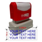 Custom Stamp Text - Personalized Stamps 2 3 8  X 7 8   Large   - 904 Stamps