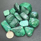 Tumbled Chipped Cracked Green Malachite Stones  discounted  Genuine Mineral