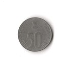 2001 India - 50 Paise - 122 - Stainless Steel - 3 7