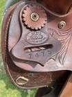 Used 16  Corner Tooled Blue Ridge Western Trail pleasure Saddle  Us Made Vgc