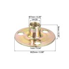 20pcs 1 4 -20 Brad Hole Tee Nut Carbon Steel Round Base Screw-in T-nuts