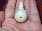 Large Nepal Tibet Buddhist Buddhist 3-holes Yak Bone Mala Prayer Guru Bead  p2 