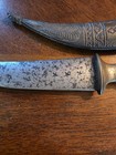 Unique Vintage Arabic Decorated Jambiya Dagger With Matching Scabbard