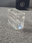 Rccl Wonder Of The Seas 3d Etched Crystal Glass Block Paperweight Collectible
