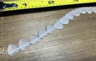 23pcs  8mm Handmade Sea Glass Beads Frosted Clear Top Drill 