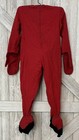 Old Original Vintage 1960   s Youth Red Devil Suit Zip Up Kids Halloween Costume